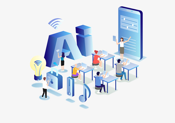 5DAI人工智能矢量插畫 驅動人工智能雙創服務平臺的藝術與科技融合